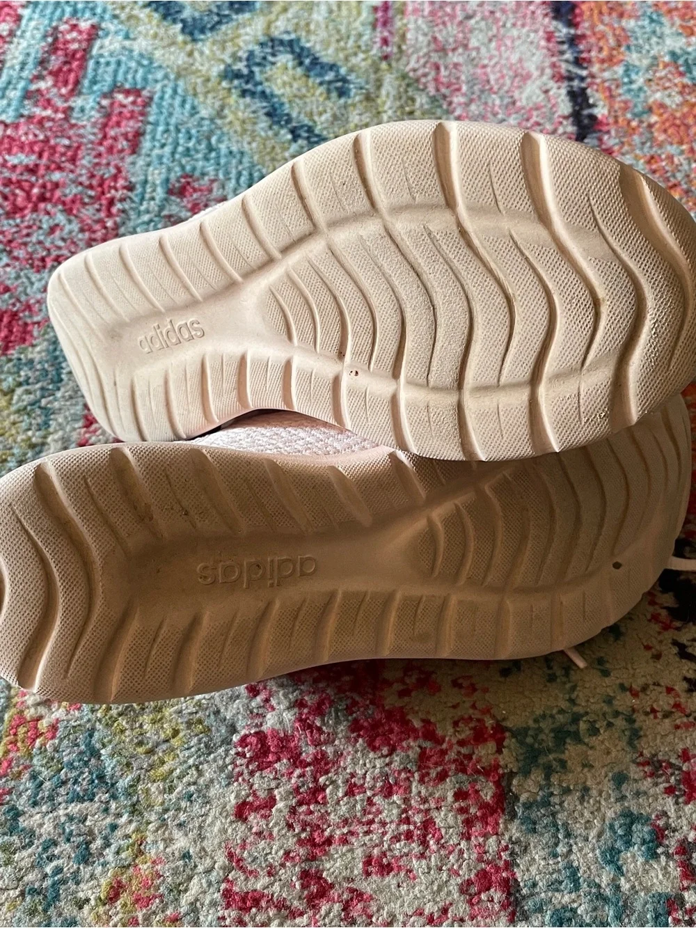 adidas Pink Knit Slip-On Running Shoes